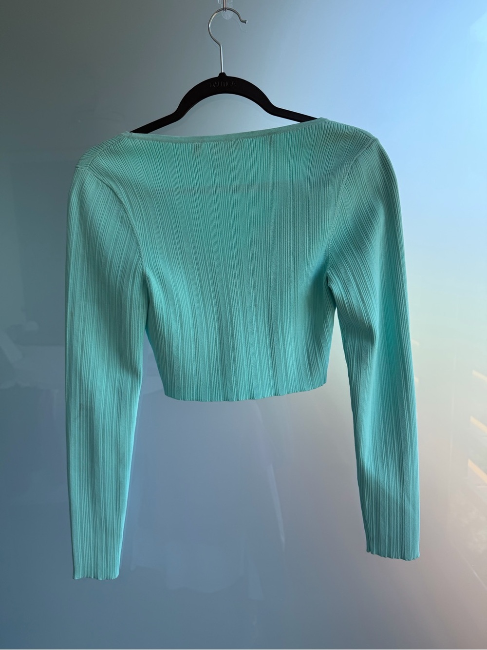 A.L.C Aquamarine Cropped Cardigan - Picture 5 of 8